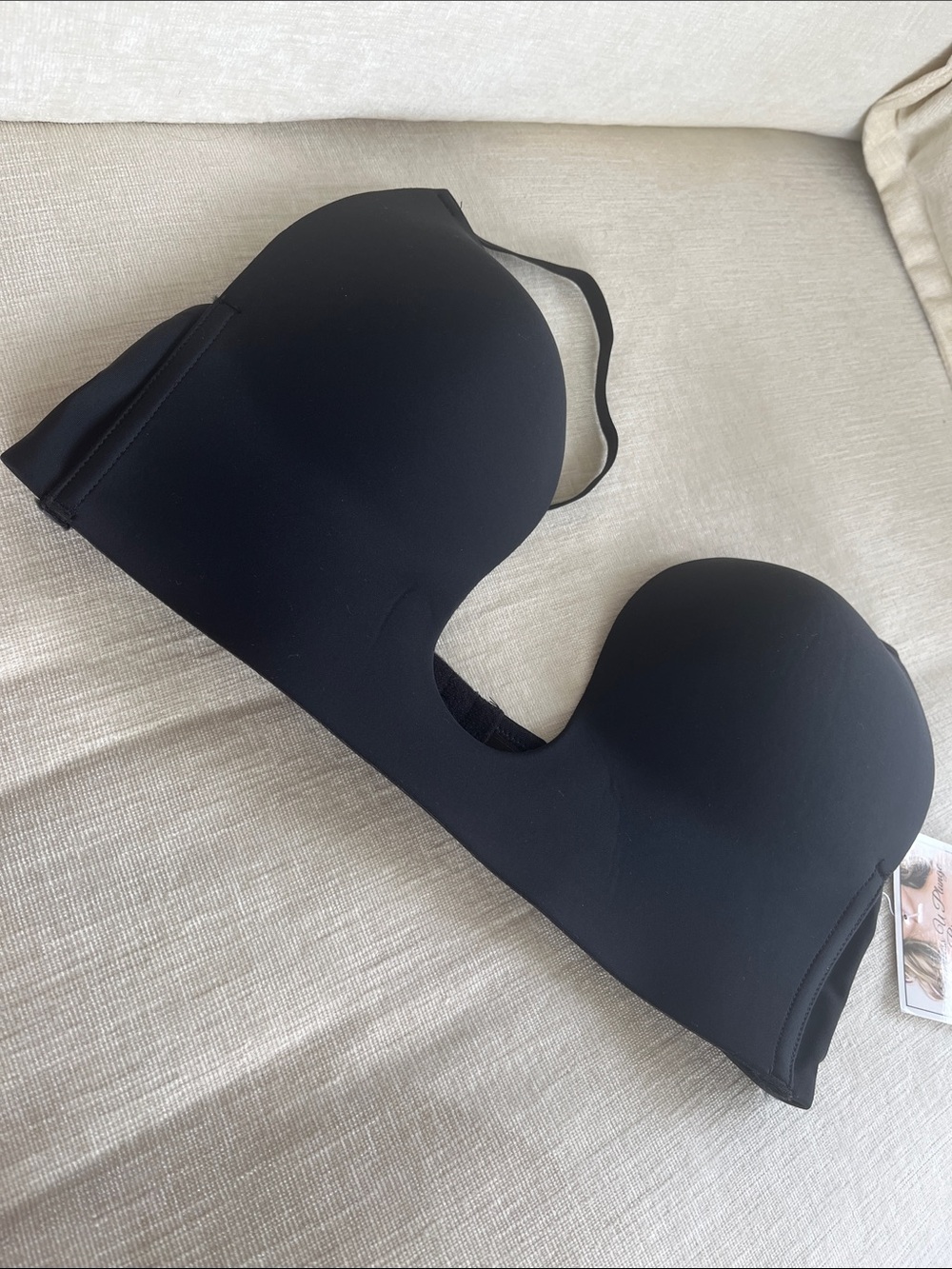 Fashion Forms Black Strapless Plunge Bra - Picture 5 of 6
